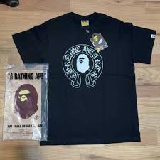 Bape x chrome hearts  Black Graphic T-Shirt